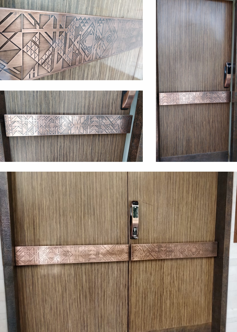 Door Handle Copper Galaxy by Sahil & Sarthak 